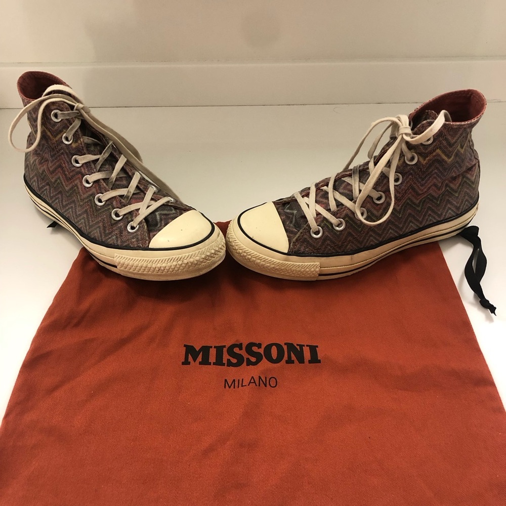 Missoni x Converse HiTop Chuck Taylor sneakers size 7